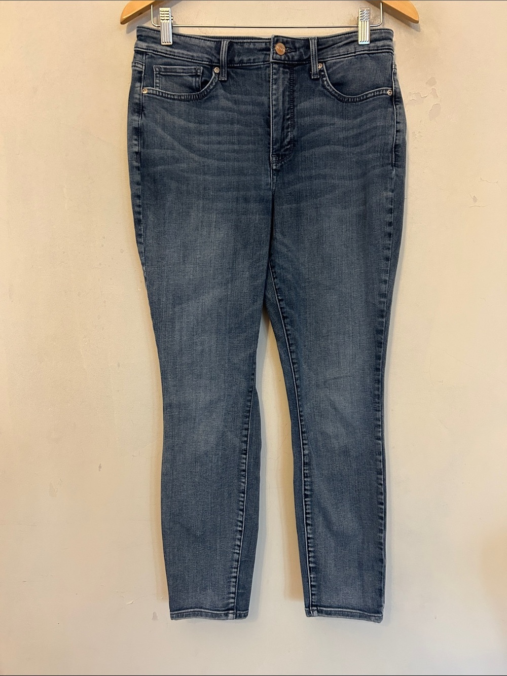 Lauren Ralph Lauren Mid-Rise Ankle Jeans in Dark Blue Wash Size 14 EUC
